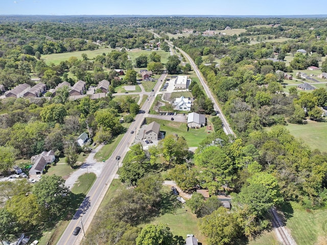138 W Division St, Mount Juliet, TN 37122 - aerial view of property and surrounding area with nearby suburban area