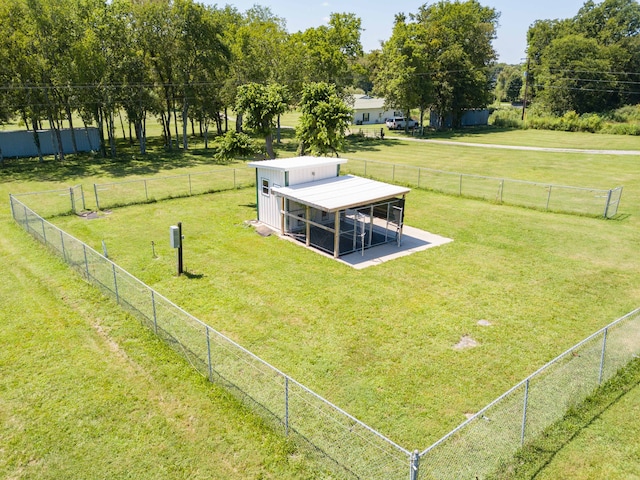 exterior space featuring a rural view