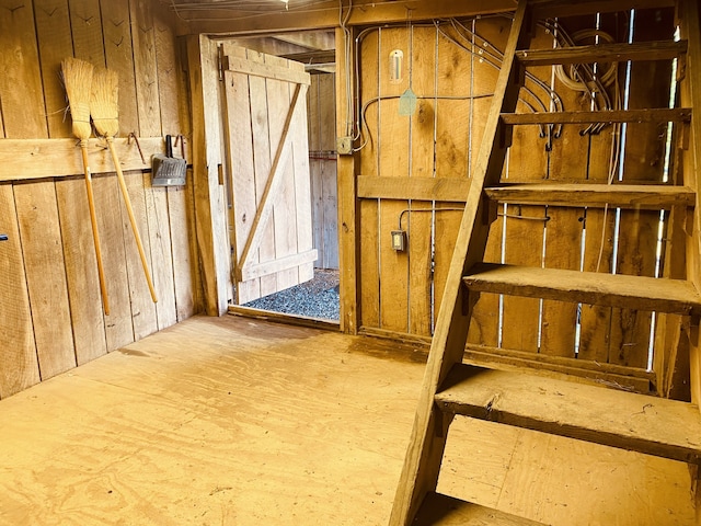 view of basement