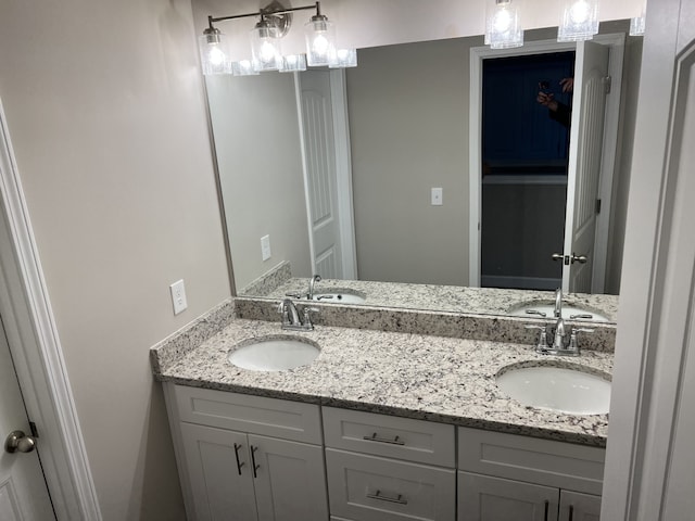 bathroom with vanity