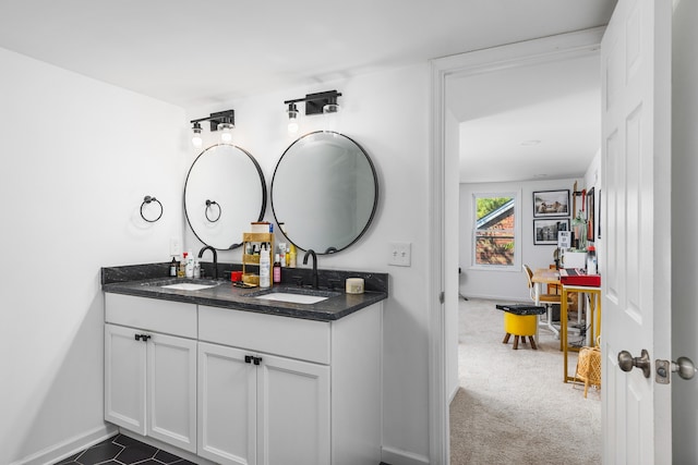 bathroom featuring vanity