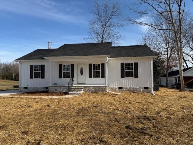 view of front of home with covered porch