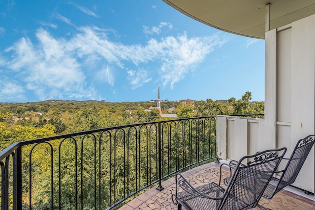 view of balcony