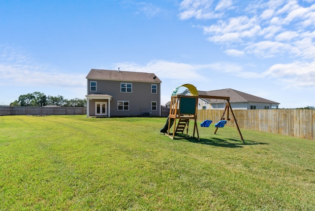 exterior space featuring a playground