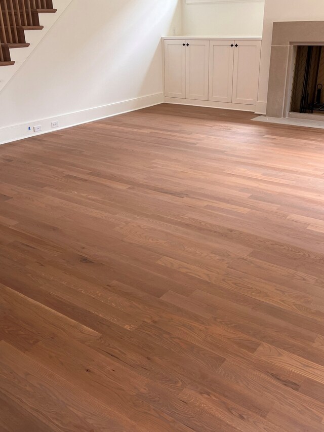 interior space featuring wood-type flooring