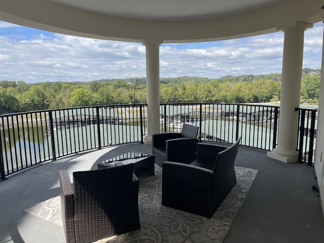 view of balcony