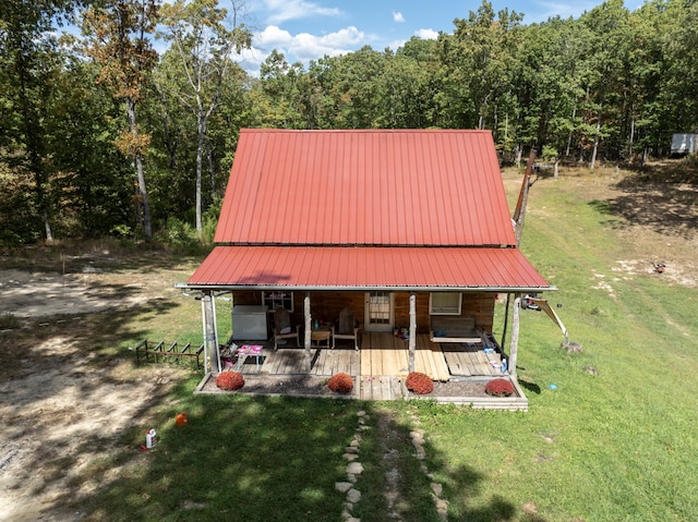 view of front of house featuring covered porch