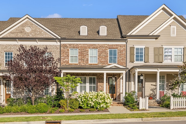 multi unit property with a porch