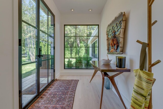 interior space with french doors