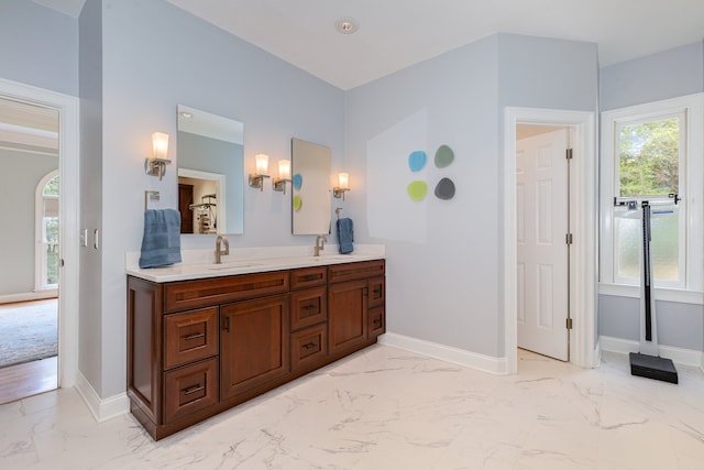 bathroom with vanity