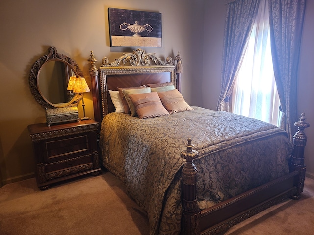 bedroom featuring carpet flooring