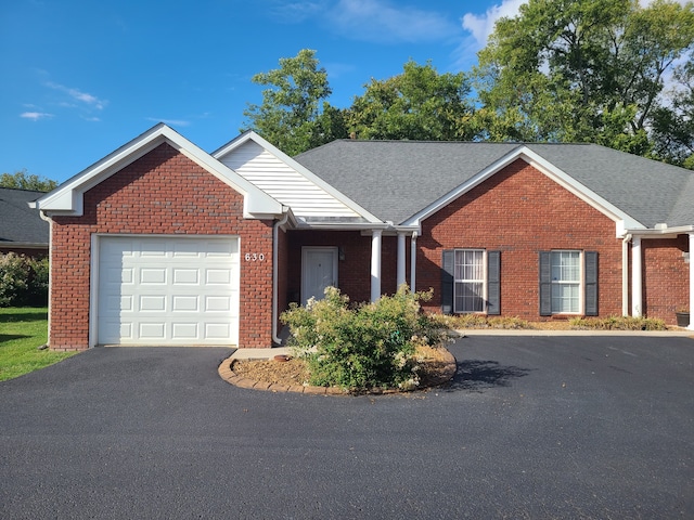 ranch-style house with a garage