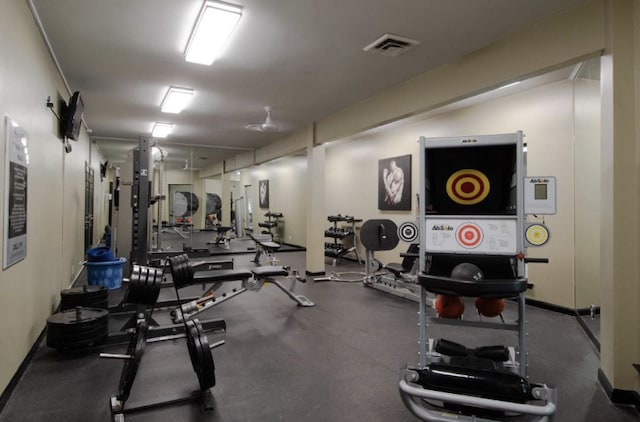 view of exercise room