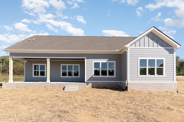 view of rear view of property