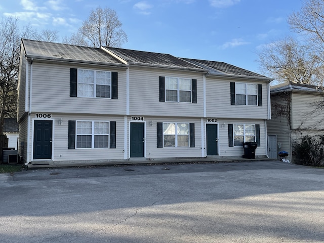 view of front of property with central AC