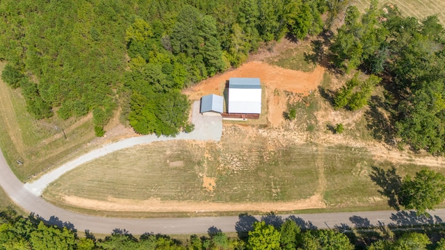 drone / aerial view featuring a rural view