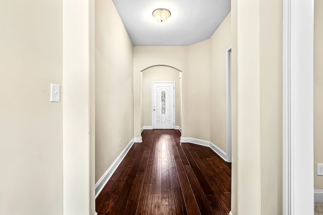 interior space featuring wood-type flooring