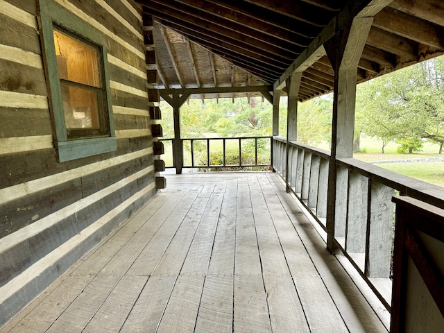 view of wooden terrace