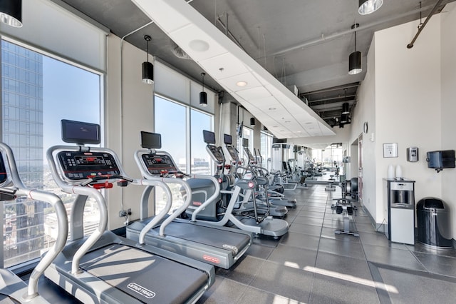 view of workout area