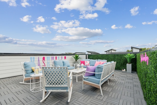 view of patio / terrace featuring outdoor lounge area