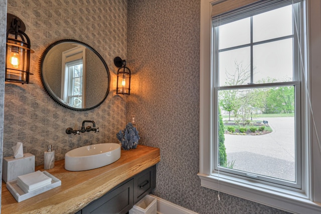 bathroom featuring vanity