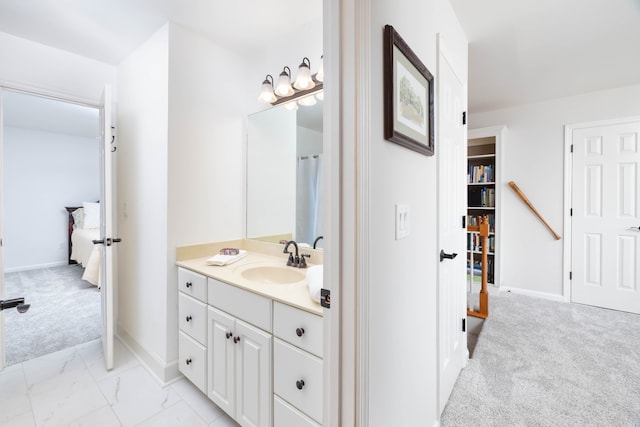 bathroom with vanity