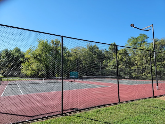 view of tennis court