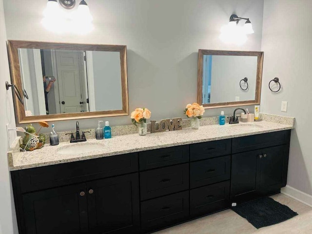 bathroom with vanity