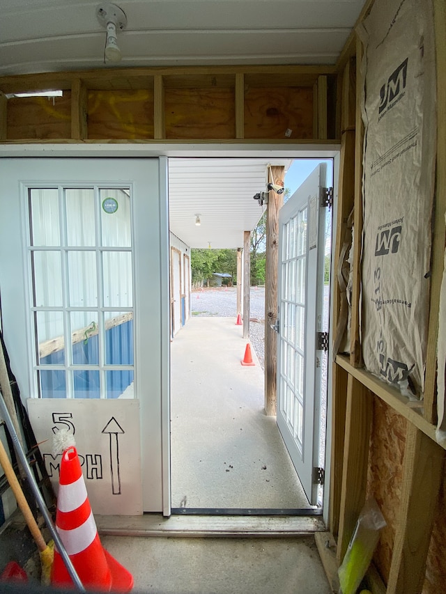 doorway to outside with plenty of natural light