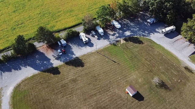 drone / aerial view featuring a rural view