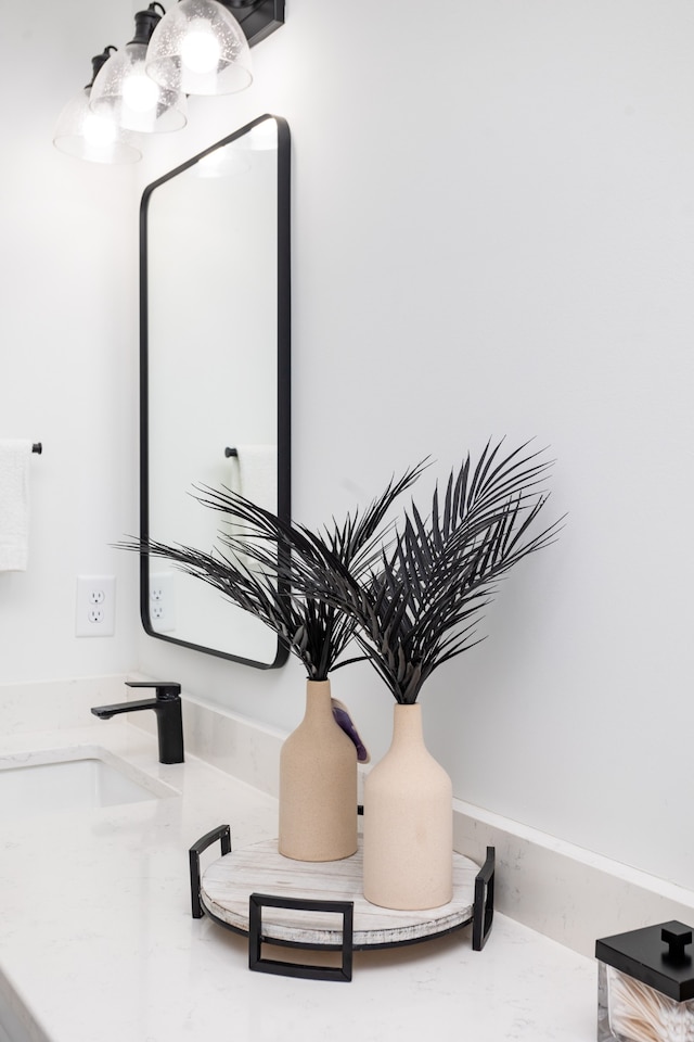 interior details featuring sink