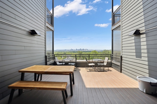 view of wooden terrace