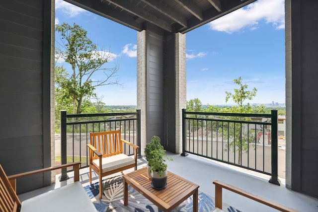 view of balcony