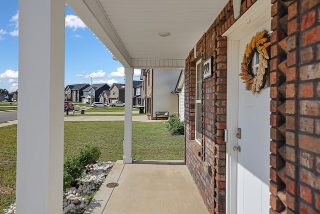 view of patio / terrace featuring covered porch