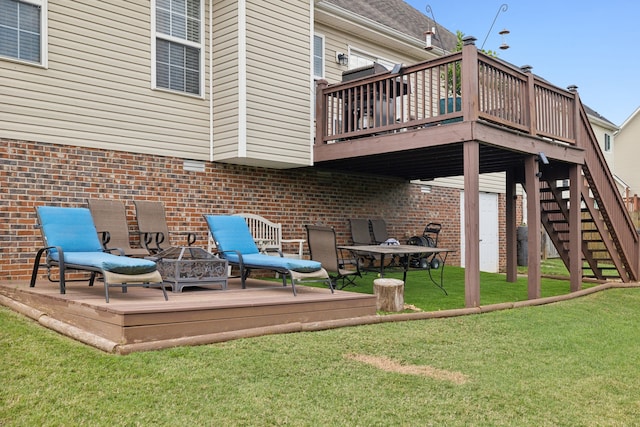 exterior space with a wooden deck