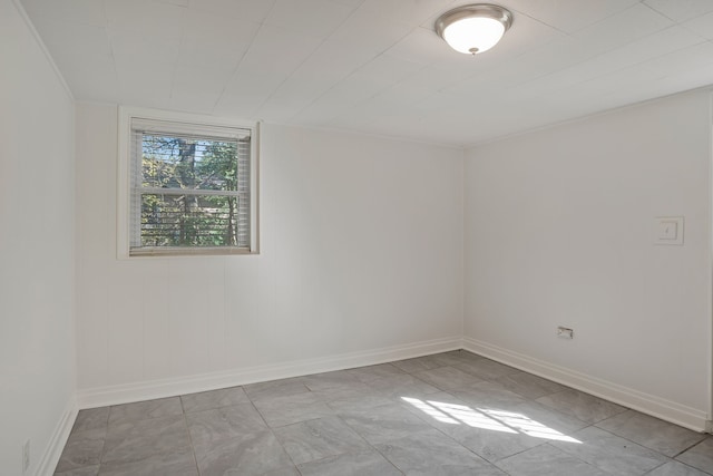 empty room with light tile patterned floors