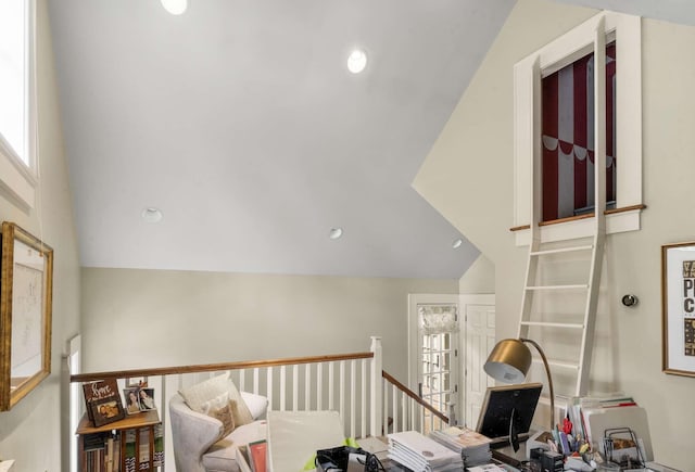 2304 Valley Brook Rd, Nashville, TN 37215 - living room featuring recessed lighting and lofted ceiling