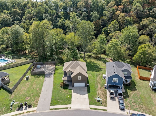 birds eye view of property