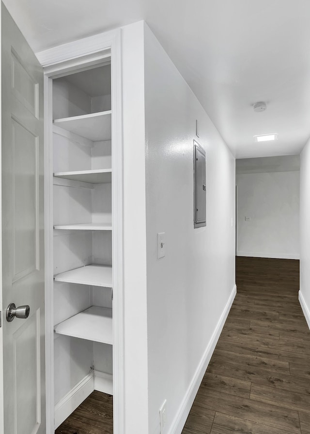 closet with electric panel