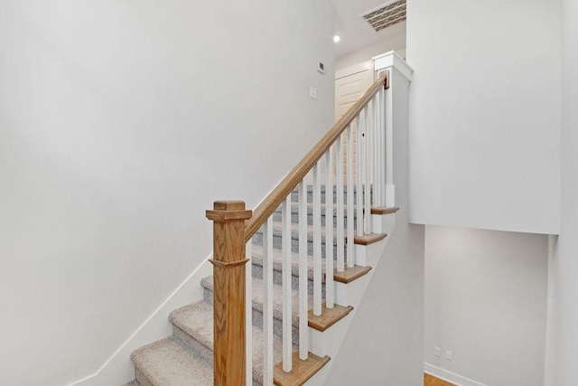 202 Summit St, Woodbury, TN 37190 - staircase featuring visible vents and baseboards