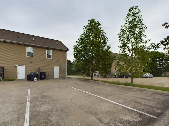 view of parking / parking lot