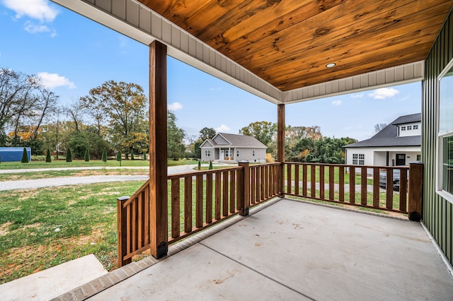 view of patio / terrace with a porch