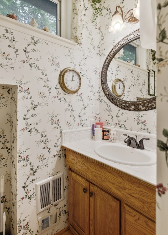 bathroom featuring vanity