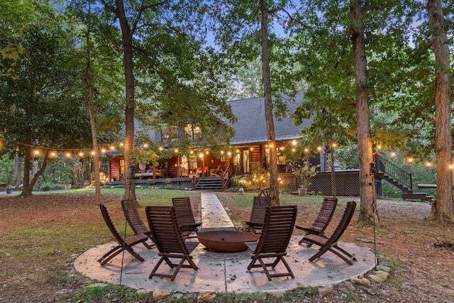 view of patio / terrace featuring a deck