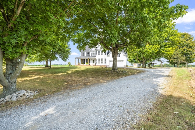 view of front of house with a carport