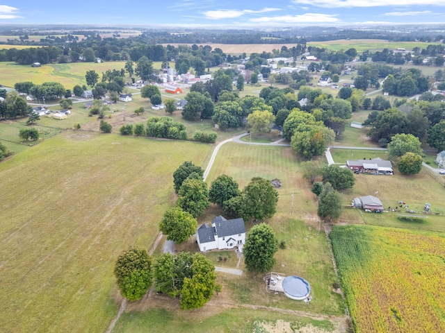 bird's eye view featuring a rural view