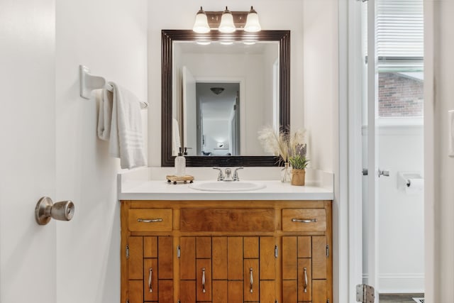 bathroom featuring vanity