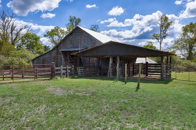 view of stable