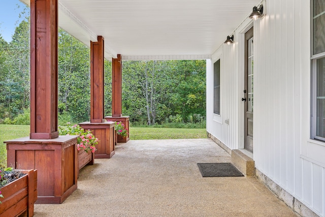 view of patio / terrace featuring a porch