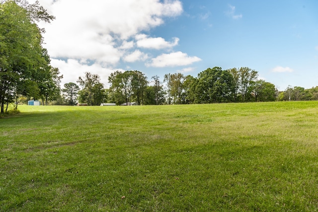 view of yard featuring a rural view